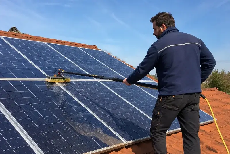 Nettoyage et entretien de panneaux solaires à Bernardswiller